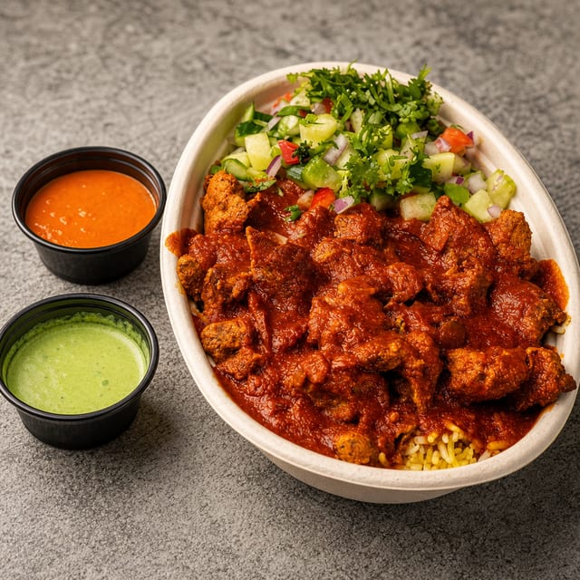 Lamb Vindaloo Bowl.