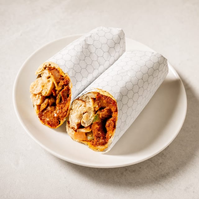 Lamb Vindaloo Naan Wrap.