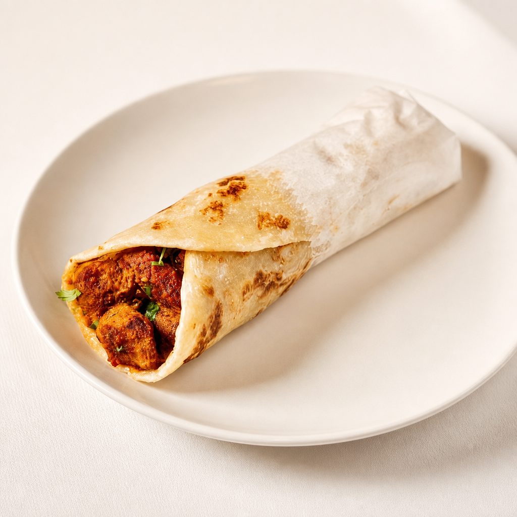 Lamb Kathi Roll.