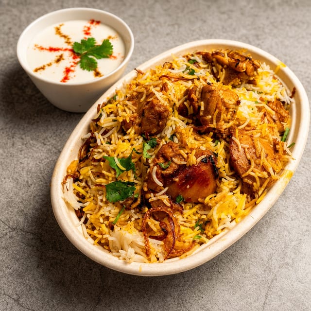 Goat Biryani.
