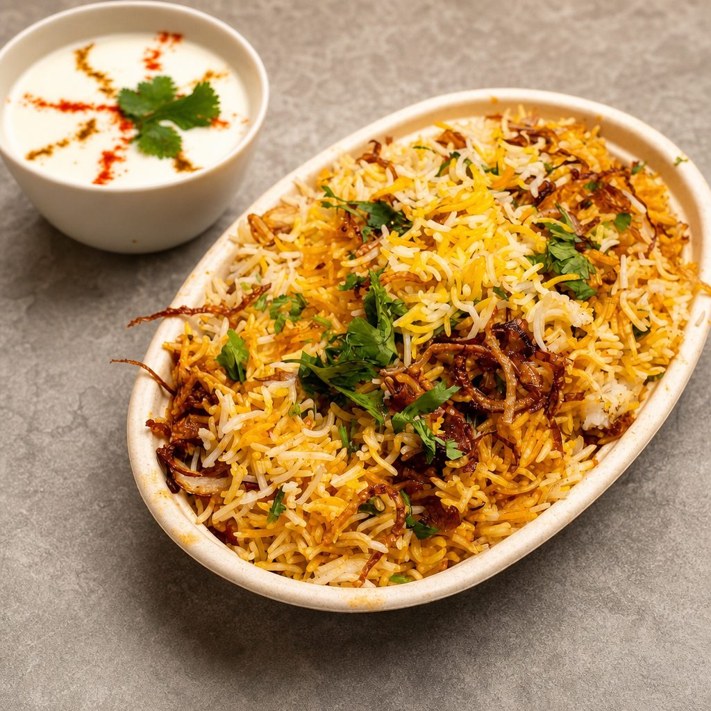 Vegetable Biryani.