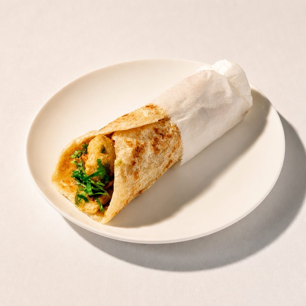 Crispy Cauliflower Kathi Roll.