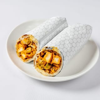 Paneer Tikka Naan Wrap